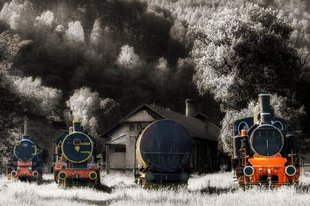 Train railway locomotive