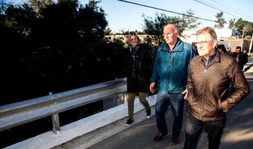 27.06.2019 - Prefeita Paula Mascarenhas e o vice Idemar Barz acompanham o início do mutirão na Sanga Funda e entrega as obras de requalificação da avenida Ildefonso Simões Lopes - Foto: Gustavo Vara