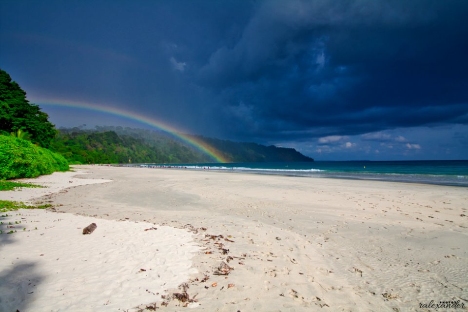 Hues of Radhanagar beach photo