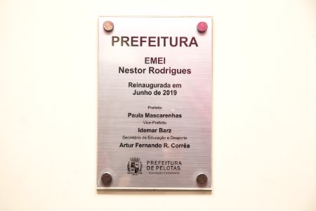 28.06.2019 - Prefeita Paula Mascarenhas e o vice Idemar Barz realizam a entrega das obras de reforma e ampliação da Emei Nestor Rodrigues - Foto: Gustavo Vara