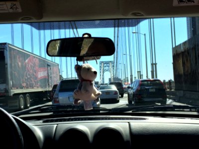 Traffic on the George Washington Bridge photo