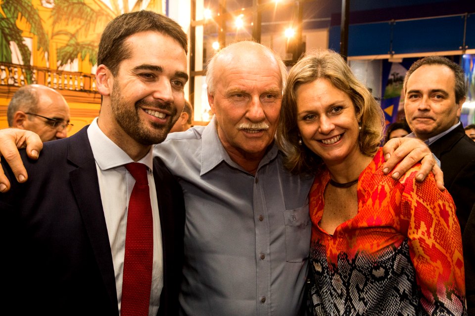 13.06.2019 - Prefeita Paula Mascarenhas e o Governador Eduardo Leite no lançamento das obras de drenagem da rua Gomes Carneiro na Fenadoce - Foto: Gustavo Vara