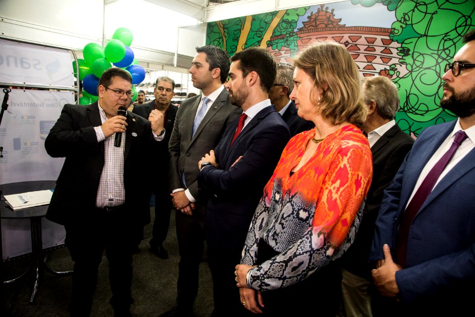 13.06.2019 - Prefeita Paula Mascarenhas e o Governador Eduardo Leite no lançamento das obras de drenagem da rua Gomes Carneiro na Fenadoce - Foto: Gustavo Vara