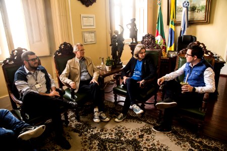 14.06.2019 - Prefeita Paula Mascarenhas recebe o Deputado Estadual Mateus Wesp - Foto: Gustavo Vara