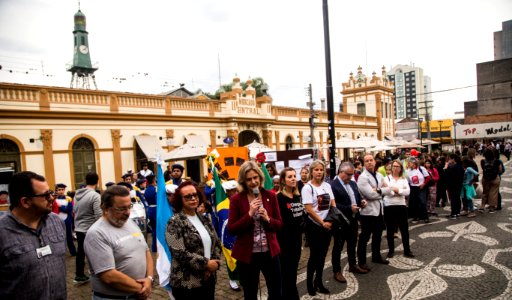 12.06.2019 - Prefeita Paula Mascarenhas durante lançamento da Campanha de Combate ao Trabalho Infantil  - Foto: Gustavo Vara