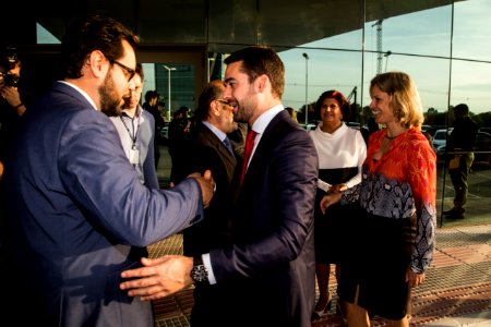 13.06.2019 - Prefeita Paula Mascarenhas e o Governador do Rio Grande do Sul, Eduardo Leite na chegada ao evento de inauguração do novo Hospital da Unimed Pelotas - Foto: Gustavo Vara