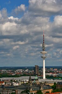 Technology city sky