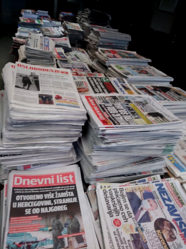 Balkan and other newspapers