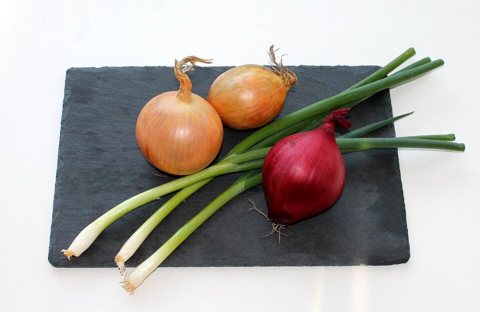 Red onion spring onions root vegetable