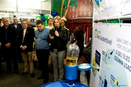 06.06.2019 - Lançamento do projeto óleo sustentável com assinatura do contrato com a cooperativa responsável - Foto: Gustavo Vara