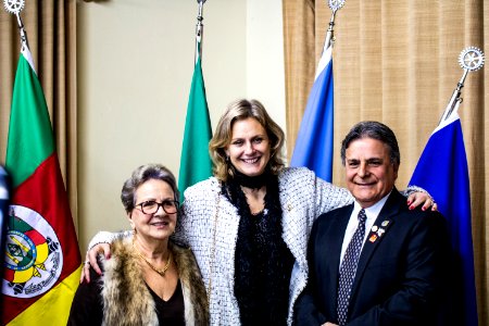 31.05.2019 - Prefeita Paula Mascarenhas e o vice Idemar Barz prestigiam reunião Festiva Conjunta dos Rotary Club Pelotas, Oeste e Suleste com entrega de instrumentos à Orquestra Estudantil Municipal - Foto Michel Corvello