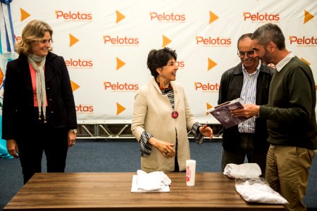 28.05.2019 - Prefeita Paula Mascarenhas na cerimônia de assinatura do termo de acordo e comprometimento com a idealizadora da metodologia ACT – programa para educar crianças em ambientes seguros - Foto: Gustavo Vara