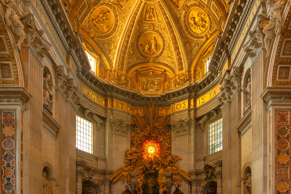 Vatican stained glass window