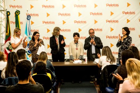28.05.2019 - Prefeita Paula Mascarenhas na cerimônia de assinatura do termo de acordo e comprometimento com a idealizadora da metodologia ACT – programa para educar crianças em ambientes seguros - Foto: Gustavo Vara