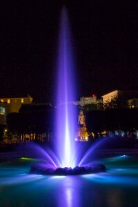 Mirabell fountain night photograph