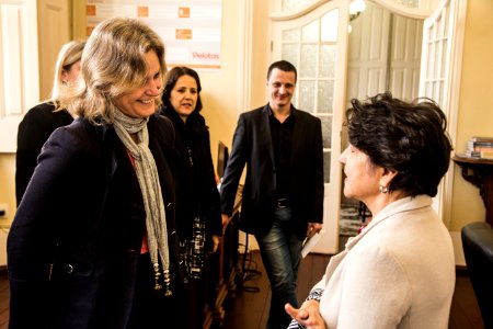 28.05.2019 - Prefeita Paula Mascarenhas em reunião com Julia Silva, idealizadora do ACT - Foto: Gustavo Vara