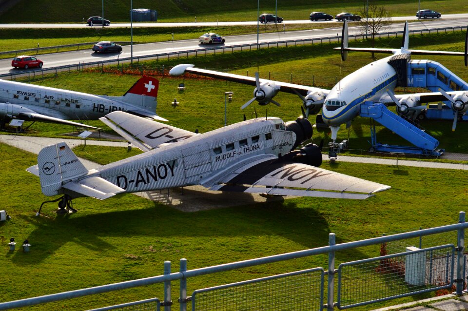 Old aircraft munich airport exhibition