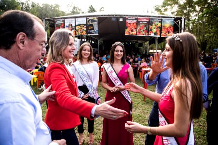 01.05.2019 - Prefeita Paula Mascarenhas realiza o percurso de ida feito com o transporte coletivo rural, saída do ponto da General Neto entre Santa Tecla e Deodoro, a caminho da FETOMATE no Grupelli - Foto: Gustavo Vara