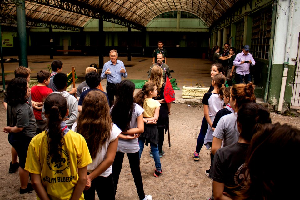 27.04.2019 - Vice-prefeito Idemar Barz  visita o Grupo de Escoteiros Humaitá-sul - Foto Michel Corvello