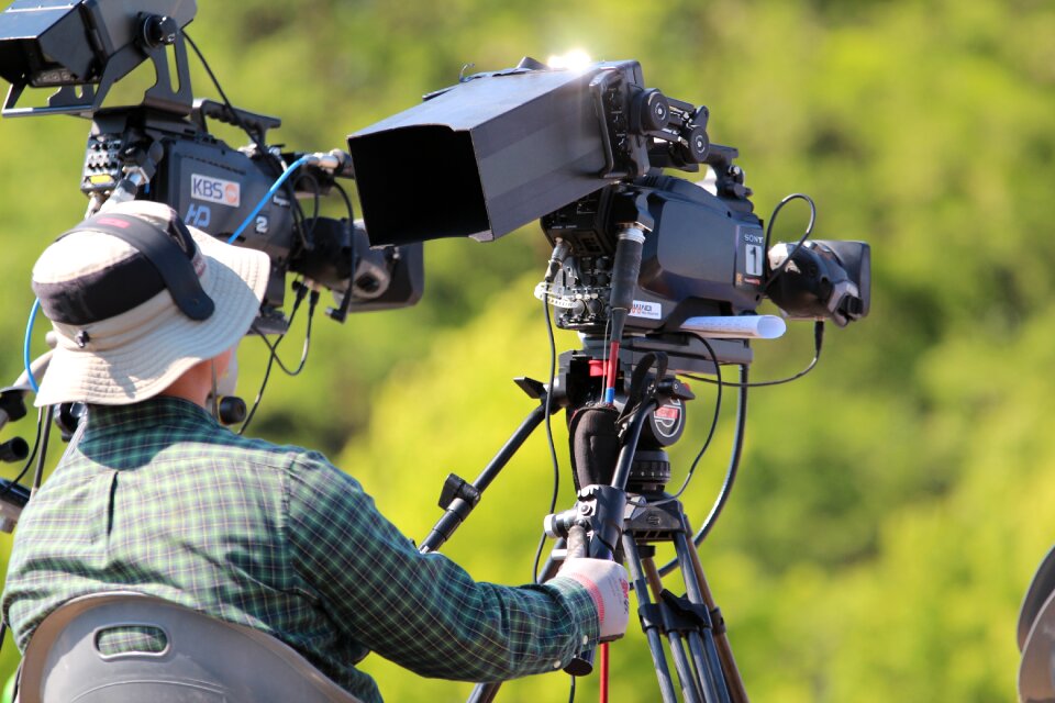 Shooting video camera news