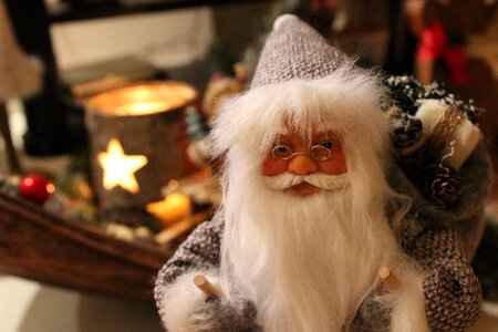 Santa claus grey bart