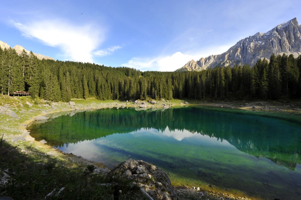Lake forest mountains