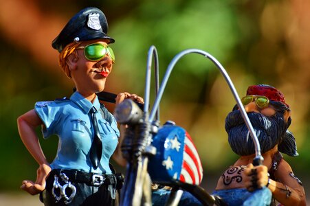 Bike tattooed cop
