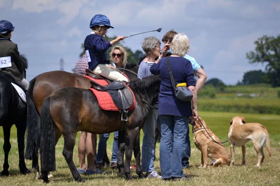 Riding countryside child