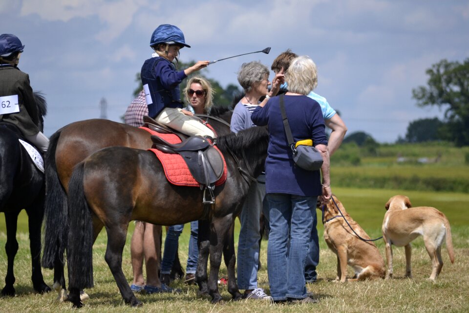 Riding countryside child photo