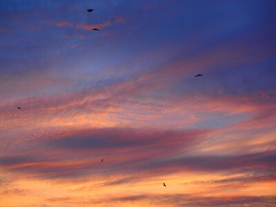 Afterglow evening sky clouds