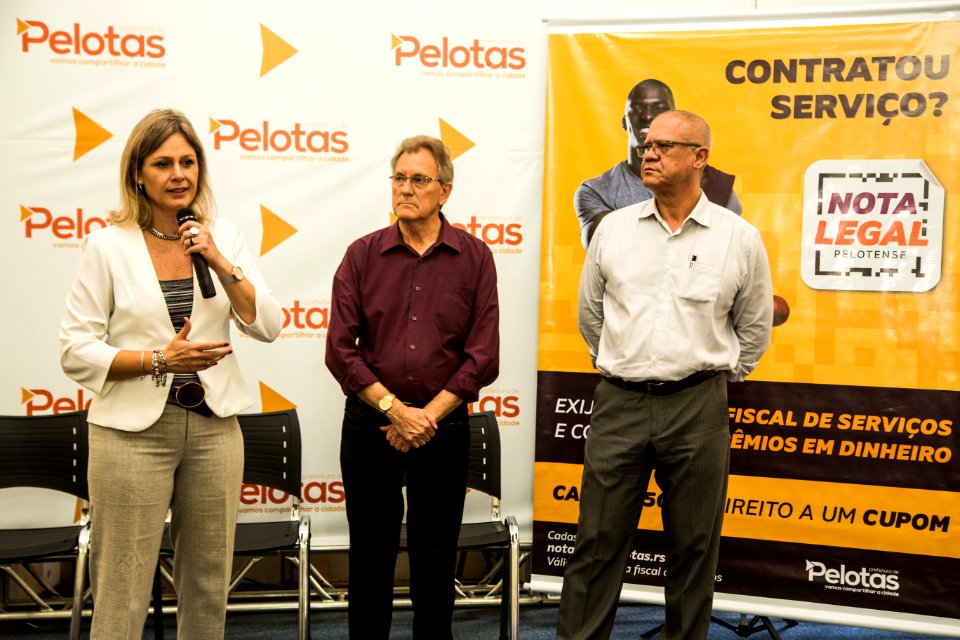 03.04.2019 - Prefeita Paula Mascarenhas realiza a entrega simbólica do prêmio do Nota Legal - Foto: Gustavo Vara
