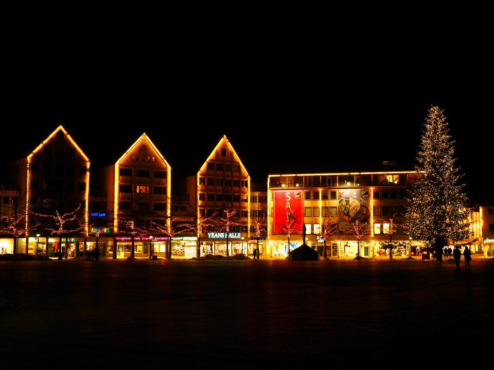 Lamps christmas decoration cathedral square