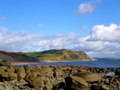 Seatown from the bottom of Golden Cap photo