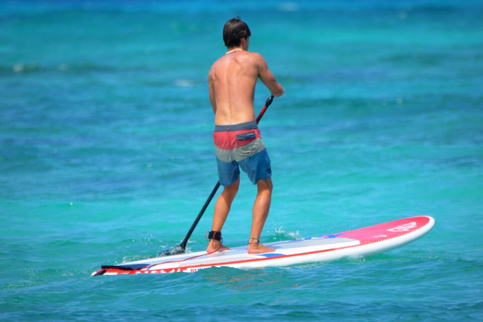 Sea swim shorts surfboard