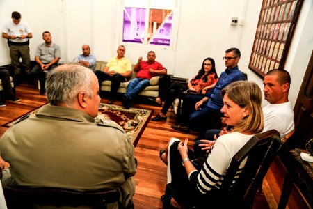 12.03.2019 - Prefeita Paula Mascarenhas participa de coletiva de imprensa para apresentação do projeto torcida mista Bra x Pel - Foto: Gustavo Vara