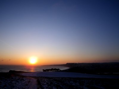 Looking back at Budleigh Salterton