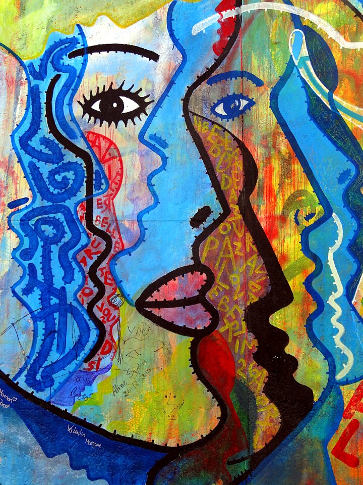 Artistic street art berlin