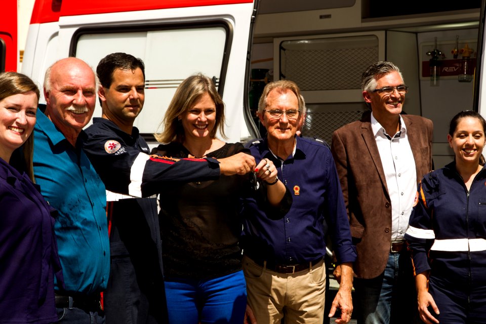 15.03.2019 - Prefeita Paula e vice Idemar na entrega de ambulâncias para o Samu - Foto Gustavo Vara
