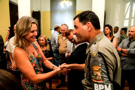 21.02.2019 - Prefeita Paula Mascarenhas participa da solenidade alusiva ao aniversário do 4º BPM - Foto: Gustavo Vara