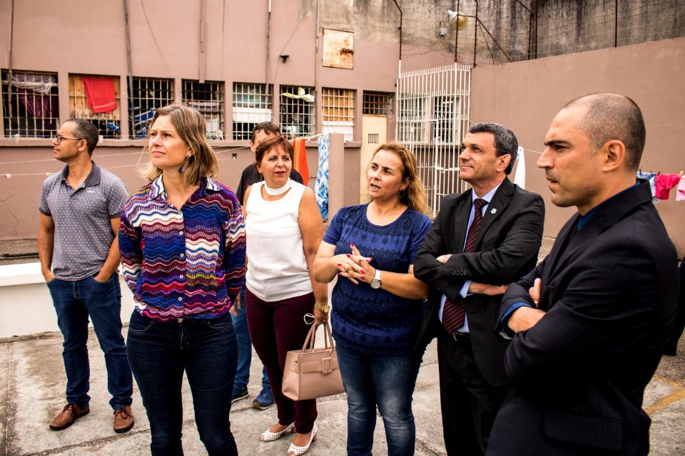 12.02.2019 - Prefeita Paula Mascarenhas recebe a visita  do superintendente da Susepe, Mario Santa Maria Junior, onde vistoriaram o Presídio Regional de Pelotas e a escola Franklin Olivé Leite - Foto: Gustavo Vara