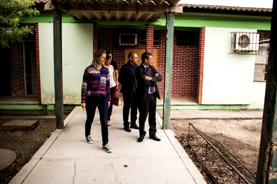 12.02.2019 - Prefeita Paula Mascarenhas recebe a visita  do superintendente da Susepe, Mario Santa Maria Junior, onde vistoriaram o Presídio Regional de Pelotas e a escola Franklin Olivé Leite - Foto: Gustavo Vara