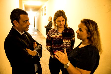 12.02.2019 - Prefeita Paula Mascarenhas recebe a visita  do superintendente da Susepe, Mario Santa Maria Junior, onde vistoriaram o Presídio Regional de Pelotas e a escola Franklin Olivé Leite - Foto: Gustavo Vara