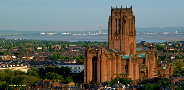 Liverpool Anglican Cathedral from St. John's Beacon
