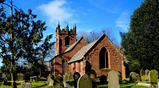 St Oswald's Church at Backford Cheshire