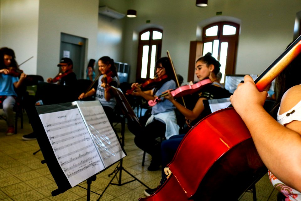 08.04.2019 -  Ensaio da Orquestra Estudantil - Foto Michel Corvello