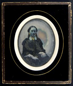 Dutch ambrotype ca 1855 - possibly Maria Cornelia Johanna Boer (later Gowthorpe)
