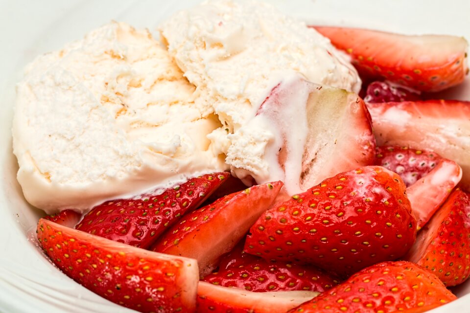 Sweet strawberry icecream