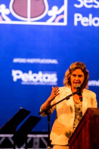 14.01.2019 - Prefeita Paula Mascarenhas e o vice Idemar Barz na abertura oficial do Festival Internacional SESC de Música - Foto: Gustavo Vara