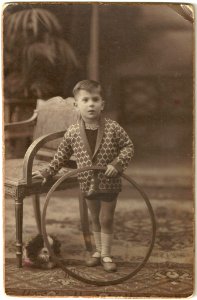 Boy with Hoop, Barcelona, early 1900s