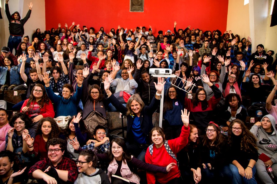 21.03.2019 - Prefeita Paula Mascarenhas realiza apresentação do Start aos alunos do Assis Brasil - Foto: Gustavo Vara
